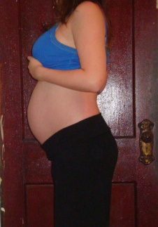 8 month baby bump