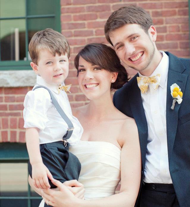 family wedding photo