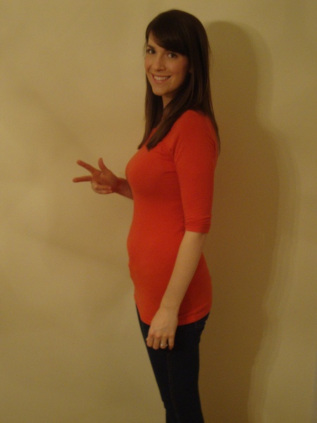 3 month baby bump
